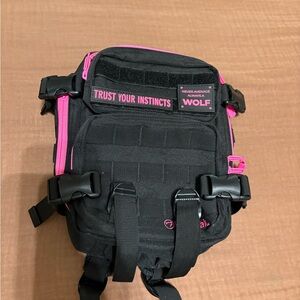 Wolf Black and Pink Mini Bag